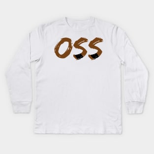 OSS bjj brown belts Kids Long Sleeve T-Shirt